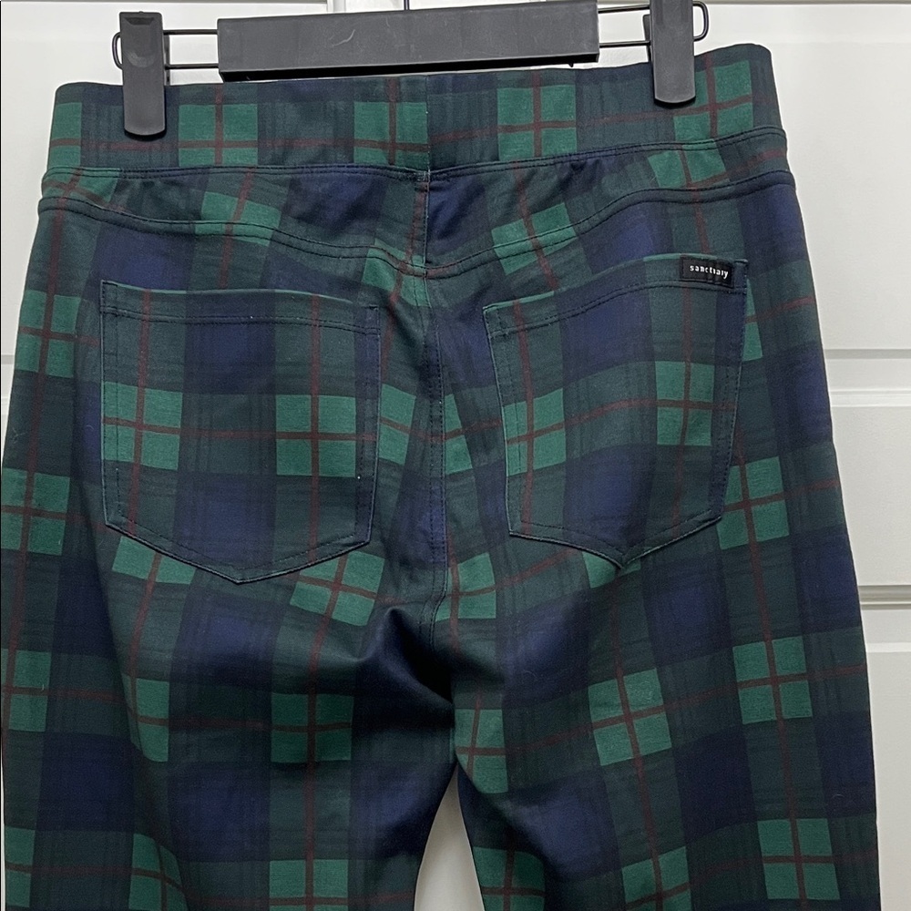 Sanctuary x Anthropologie Green Plaid Leggings - Size Medium - Picture 10 of 16